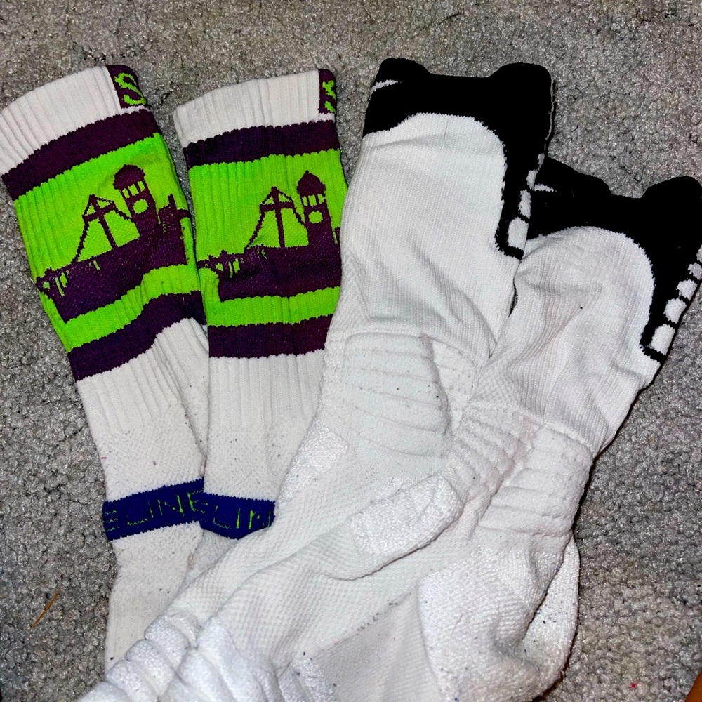Seattle Outline and Nike elite socks.